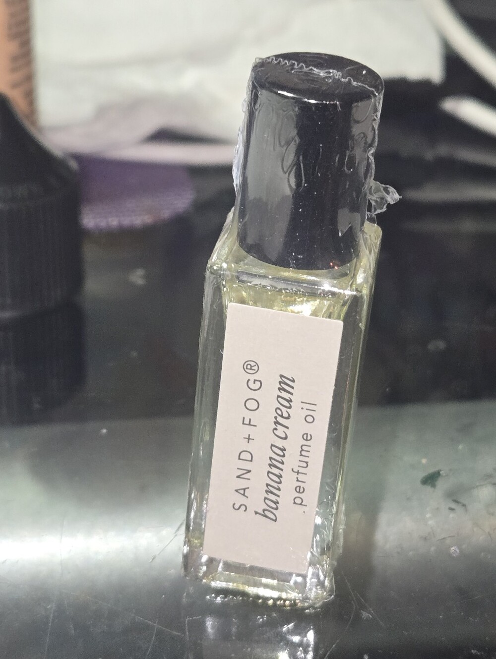 Sand and Fog Banana Cream Rollerball Perfume Oil .17 Oz Sealed